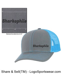 Sharkophile Trucker cap Design Zoom